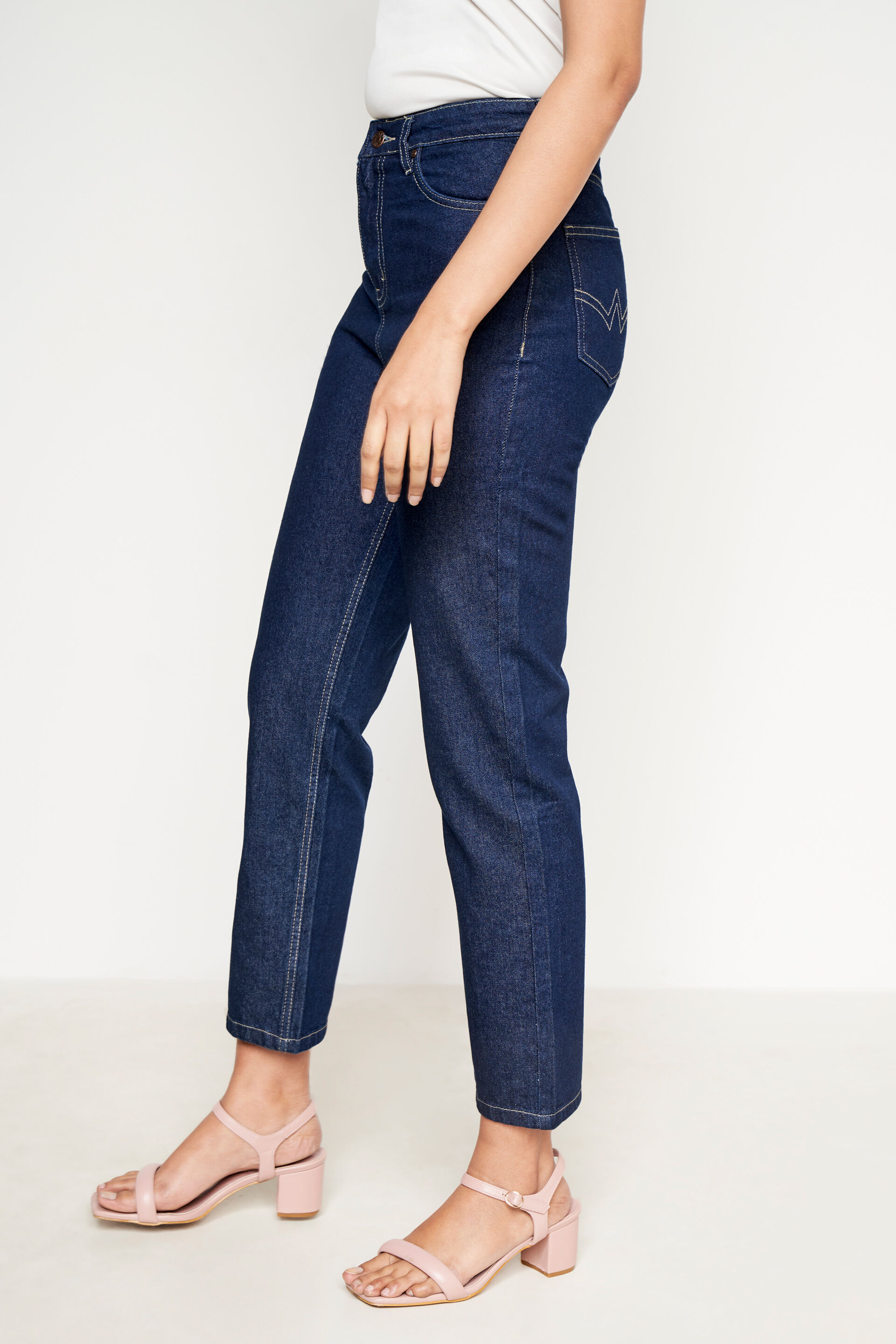 Dark Blue Straight-Fit Jeans, Dark Blue, image 2
